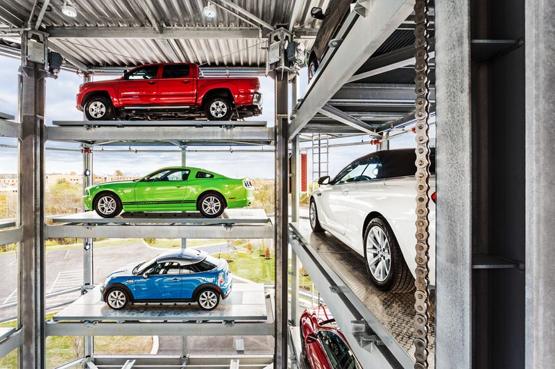 Illustration for article titled This Giant Vending Machine Can Dispense Your Next Car